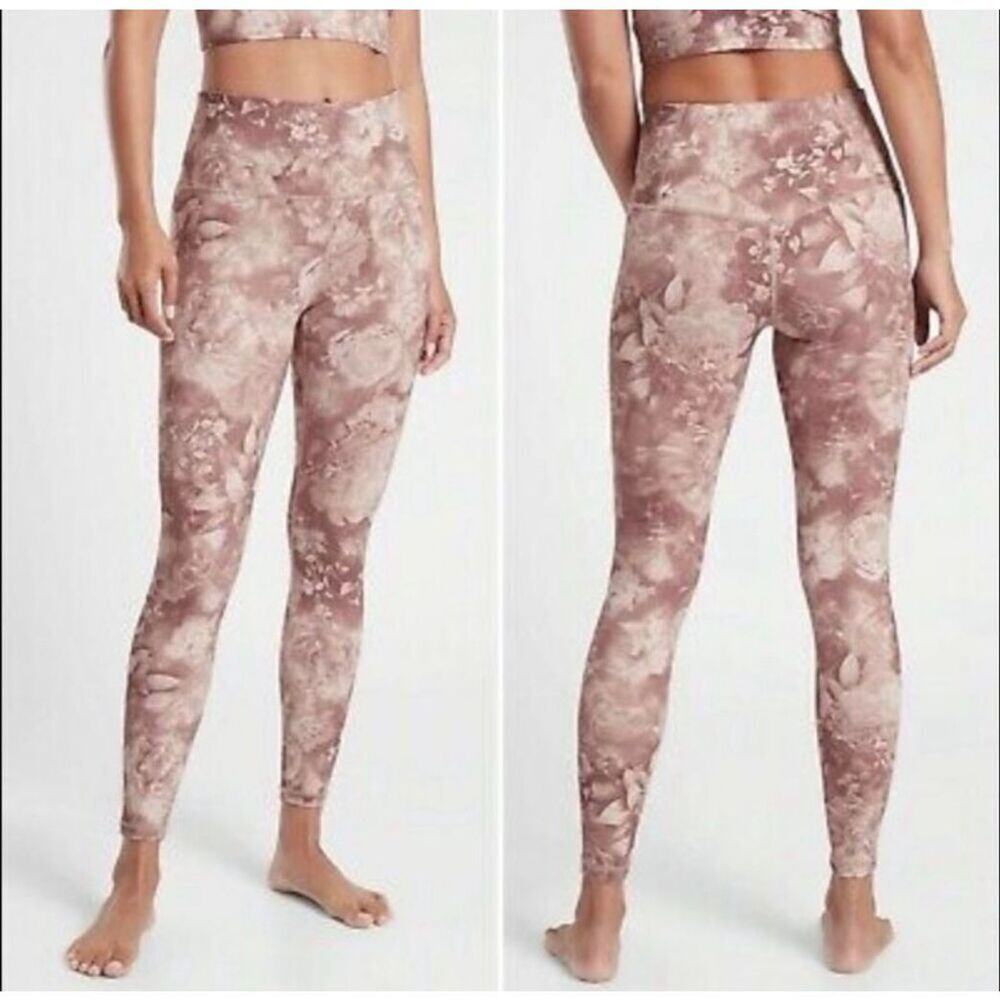 Athleta Elation Tight Antoinette Pink Floral Small